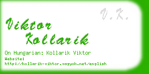 viktor kollarik business card